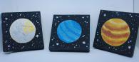 Petits Tableaux Planètes Pluton Saturne Neptune acrylique |  hoshimagu.com
